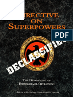 DC Universe RPG - Directive On Superpowers