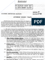 Japanese Ammunition Leaflets Section F - Japanese Mines & Booby Traps