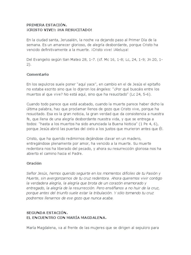 Resurrección de Cristo: Fe y Esperanza | PDF | Jesús | La resurrección ...