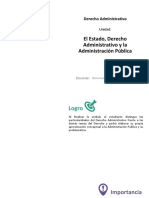 U1 S1 El Estado Derecho Administrativo y La Administración Pública