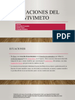 Ecuaciones del movimiento rectilíneo: posición, velocidad y aceleración