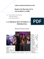 Entrevista La Migracion Interna en El Peru