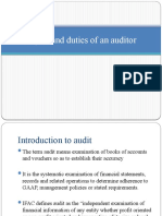 Audit Role Duties and Responsibilities