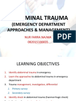 Abdominal Trauma: (Emergency Department Approaches & Management)