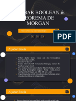 Aljabar Boolean & Teorema de Morgan