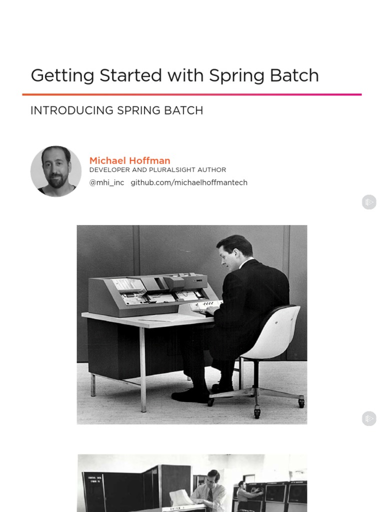 Introducing Spring Batch Slides | PDF | Input/Output | Databases