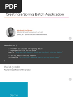 Creating A Spring Batch Application: Michael Hoffman