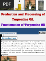 Production and Processing of Turpentine Oil-39247