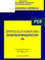 Aaponencia 1 - Experiencia Latinoamericana Gestion Vial