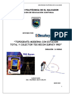 7-Material Didáctico-Topografia Moderna Con Estacion Total y Colector Tds Recon Survey Pro