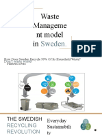 Waste Manageme NT Model In: Sweden
