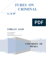 LECTURES On Criminal Law