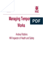 Managing Temporary Works: Andrea Robbins HM Inspector of Health and Safety