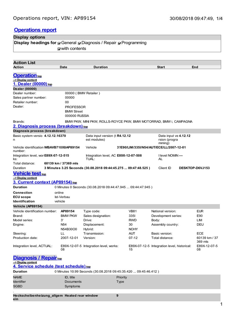 BMW Dealer Operations Report | PDF | Vehicles | Manufactured Goods
