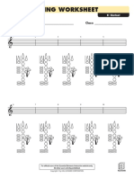 Fingering Worksheet: Name: - Class