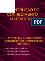 A Contrução Do Conhecimento Matemático