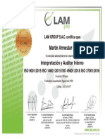 Auditor Interno Iso 9001 - Iso 14001 - Iso 45001 - Iso 37001