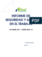 Informe de SST Mes de Octubre - Banco