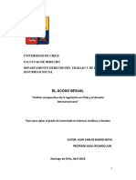 El Acoso Sexual Análisis Comparativo de La Regulación en Chile y El Derecho Latinoamericano