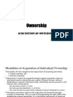 Ownership - Acquisition, Proof and Extinction