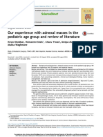 Our Experience With Adnexal Masses in The Pediatric Age Group and Review of Literature