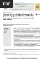 Our Experience With Adnexal Masses in The Pediatric Age Group and Review of Literature