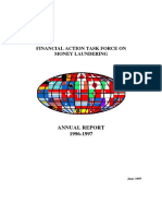 Financial Action Task Force On Money Laundering: Annual Report 1996-1997