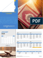 Studio Arabiya Quran Memorization Calendar 2020