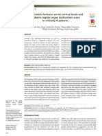 Association Between Serum Cortisol Levels and Pediatric Logistic Organ Dysfunction Score in Critically Ill Patients