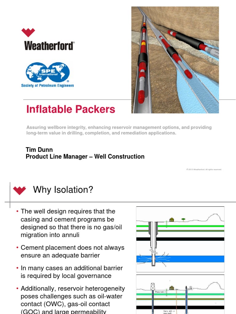 Inflatable Packers 30apr2013-Spe Ne | PDF | Casing (Borehole) | Valve