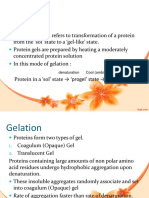 Protein Gelation and Chemical Modification