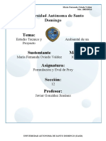 Cuestionario FORMULACION Y EVALUACION DE PROYECTOS DE INVERSION PRACTICA ESTUDIO TECNICO-AMBIENTAL