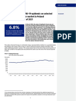 The Impact of the Covid-19 Epidemic on Selected Elements of the Labour Market in Poland in the Second Quarter of 2021