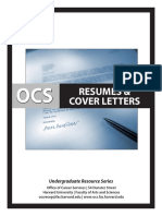 Undergrad Resumes and Cover Letters