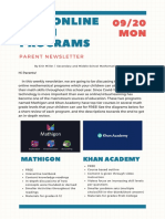 Math Methods Parental Newsletter - Erin Miller