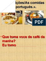 Tema 8.2 As Refeiçoes em Português