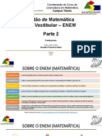 Aula de matemática ENEM Toledo 2021