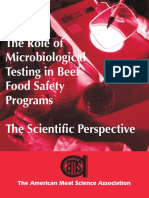 AMSA. 1999. The-Role-Of-Microbiological-Testing-In-Beef-Food-Safety-Programs