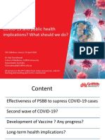 COVID-19 public health implications and what we should do