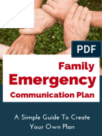 Family Emergency Communication Plan - Create Your Own