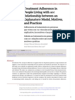 Treatment Adherence in People Living With Hiv: Relationship Between An Explanatory Model, Motives, and Practices