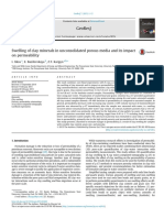 Swelling of Clay Minerals in Unconsolidated Porous Media and Its 2015 GeoRe