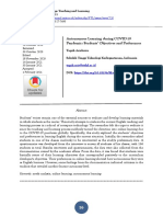 Autonomous Learning During COVID-19 Pandemic: Students' Objectives and Preferences