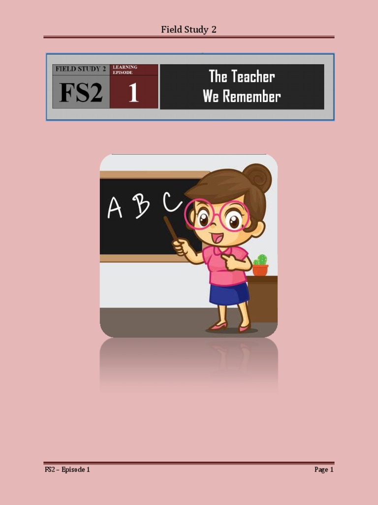 FS2 - Episode 1 | PDF | Teachers | Differentiated Instruction