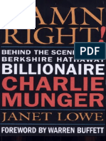 Investments - Charles Munger - Damn Right