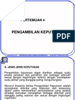 Pengambilan Keputusan: Pertemuan 4