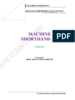 Module Machine Shorthand 1