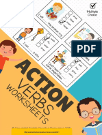 Preschool action verbs worksheet 2021