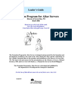 Formation Program For Altar Servers: Leader's Guide