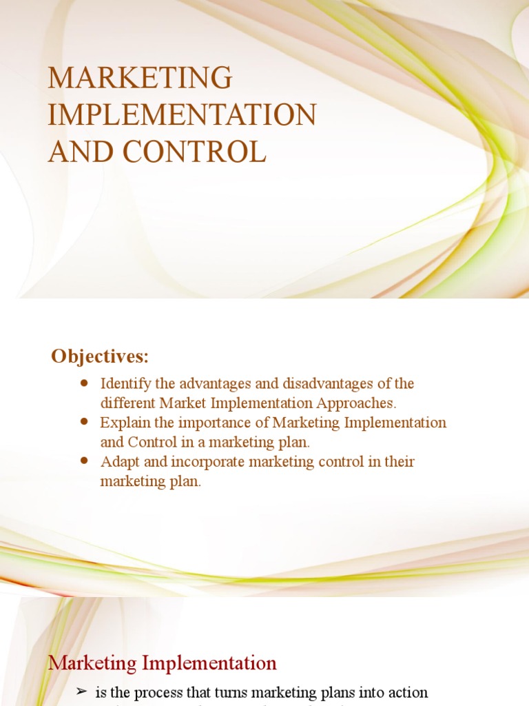 Marketing Implementation and Control Guide | PDF | Marketing | Decision ...